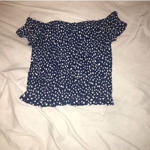 Simple yet cute off the shoulder top